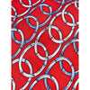 Gucci Silk Tie Red Equestrian Horsebit Geometric Made in Italy Luxury Classic