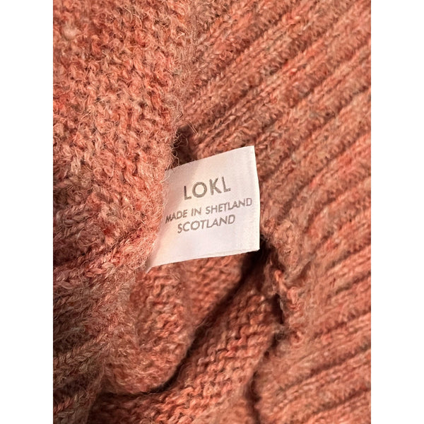Ben Silver Shetland Wool Shag Sweater Sz. M Scotland LOKL Melange Crewneck Vtg.