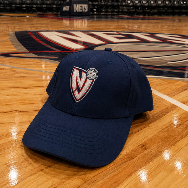 New Jersey Nets Blockhead Logo Vintage 90s Snapback Hat NBA OSFA Taiwan EUC
