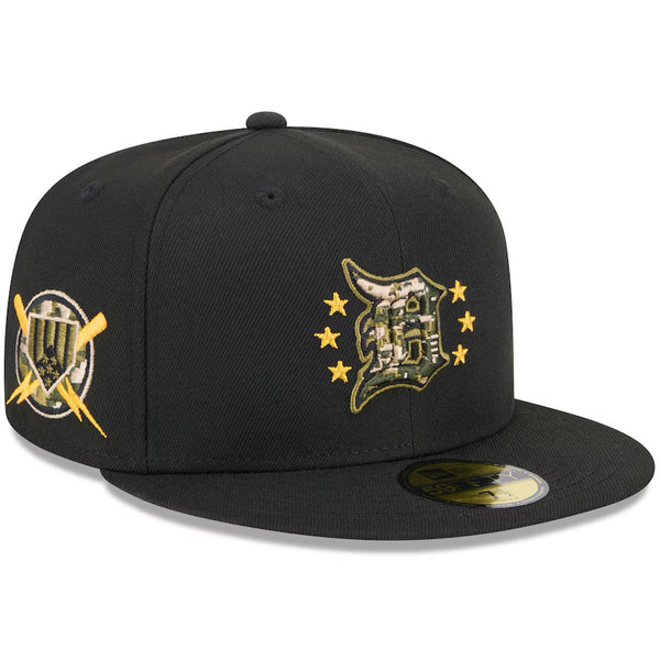 Detroit Tigers New Era 59FIFTY Armed Forces Day 2024 Camo Hat 6 7/8 Fitted MLB