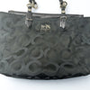 Coach Mia Opaque Sateen Black Op Art Tote Bag E1082-15758 Vintage EUC