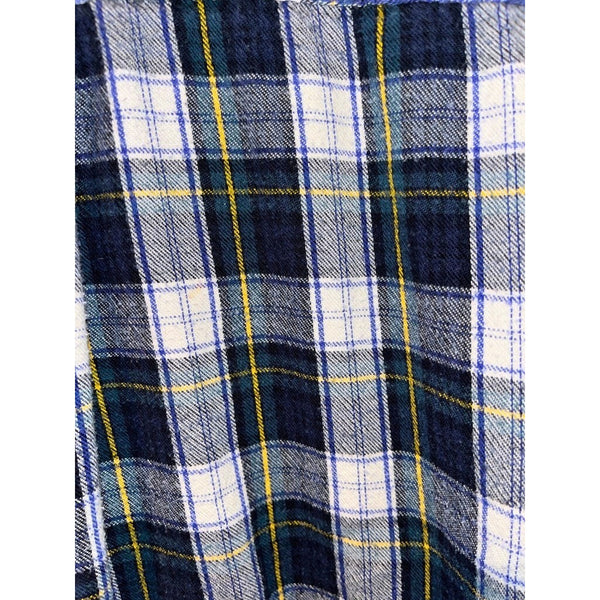 L.L. Bean Traditional Fit Plaid Flannel Shirt Men’s 2XLT Tall Black Cotton 22806