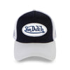 Von Dutch Classic Trucker Hat Canvas Armory Blue 462 Navy Silver NWT