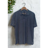 Vuori Strato Tech Polo Large Heather Blue Performance Stretch Golf Polo V188