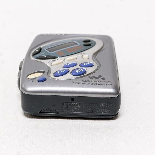 Sony Walkman WM-FX281 AM FM Weather Band Cassette Player Tested Works Clean EUC
