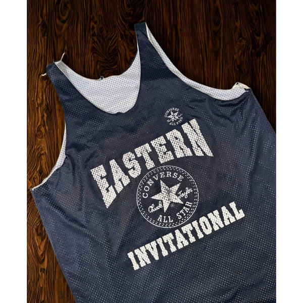 Converse Eastern Invitational Reversible Basketball Jersey 2XL Black USA Vintage