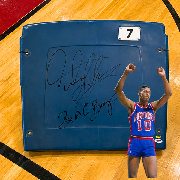 Dennis Rodman Signed Pontiac Silverdome Seat Back Bad Boys PSA Schwartz Pistons