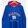 New York Giants Lee Sport Hoodie Sweatshirt Blue Stitched Logo Mens Medium M