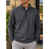 Greyson Tate Mockneck Pullover Men's M Gray Herringbone 1/4 Zip Golf Stretch