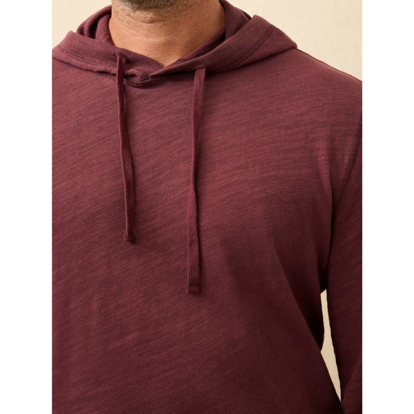 Faherty Sunwashed Organic Cotton Hoodie Men's Small Mahogany Pullover NWOT