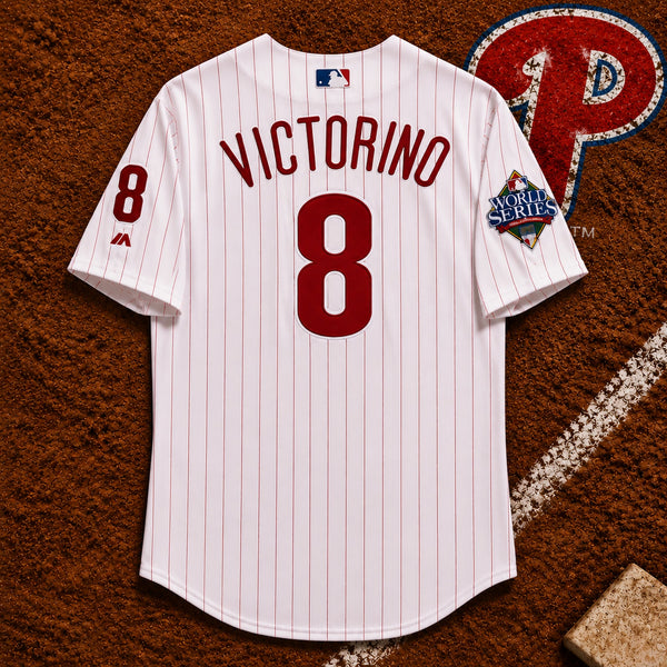 Philadelphia Phillies Shane Victorino 2008 World Series Authentic Jersey 54 2XL