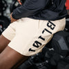 Baseball Lifestyle 101 B101 Diamond Relaxed Fit Sweatshorts Mens M Cream NWOT