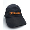 BAPE A Bathing Ape Logo Dad Hat Cap Black Orange Strapback Rare Streetwear