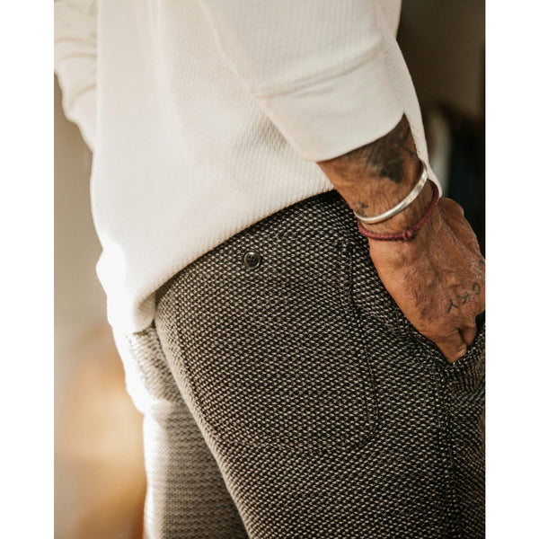 Taylor Stitch The Apres Pant Jogger Charcoal Sashiko Men’s M EUC Organic Cotton