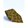 Burberrys of London Vintage Silk Tie Geometric Pattern Yellow Green Red
