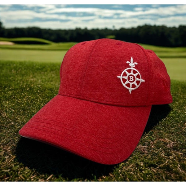 Bayonne Golf Club New Era Golf Hat S/M Red Performance Stretch Cap Private Club