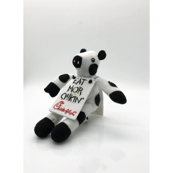 Chick-Fil-A Cow Plush 6" Eat Mor Chikin Cuddle Cowz Sign Animal Toy 2008
