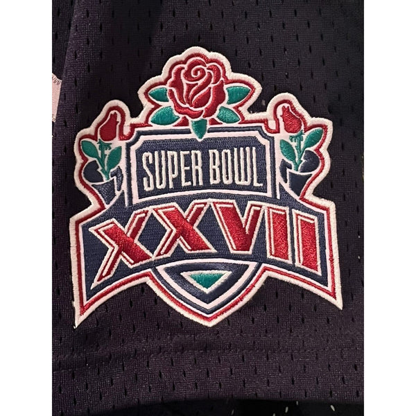 Dallas Cowboys Mitchell & Ness Mesh Button Jersey Super Bowl XXVII Sz L NWT