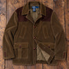 Polo Ralph Lauren Corduroy Norfolk Shooting Jacket Leather Suede Sz L Rare