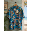 Tommy Bahama Jetties Beach Blooms Silk Blend Camp Shirt Blue 2XL NWT $148
