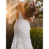 Stella York 7394 Lace Fit-and-Flare Ivory Over Ivory Wedding Dress 12 (SAMPLE)