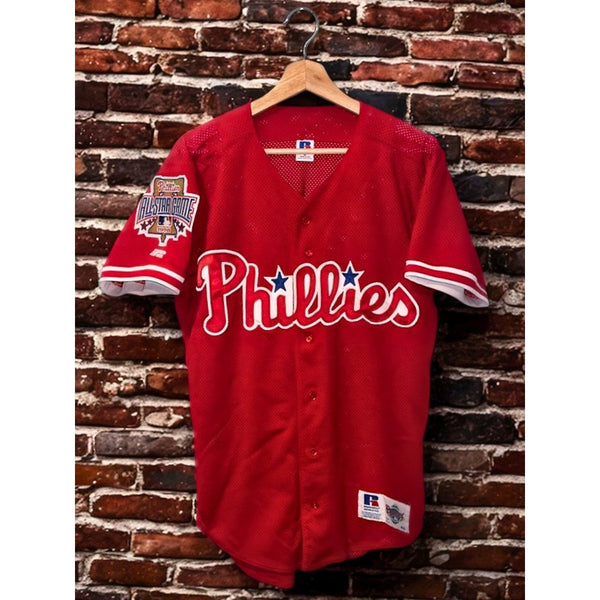 Philadelphia Phillies 1996 All Star Game BP Jersey Russell Athletic USA Sz 40 M