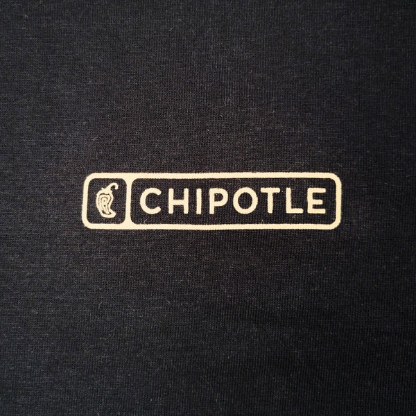 Chipotle Employee T Shirt For Real Ingredients Text Message Black Unisex L