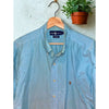 Ralph Lauren Yarmouth Dress Shirt Sz. 17 34 Blue Button Down 100% Cotton Vintage