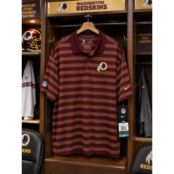Washington Redskins Nike Dri-FIT NFL On Field Striped Polo Shirt 3XL NWT Rare