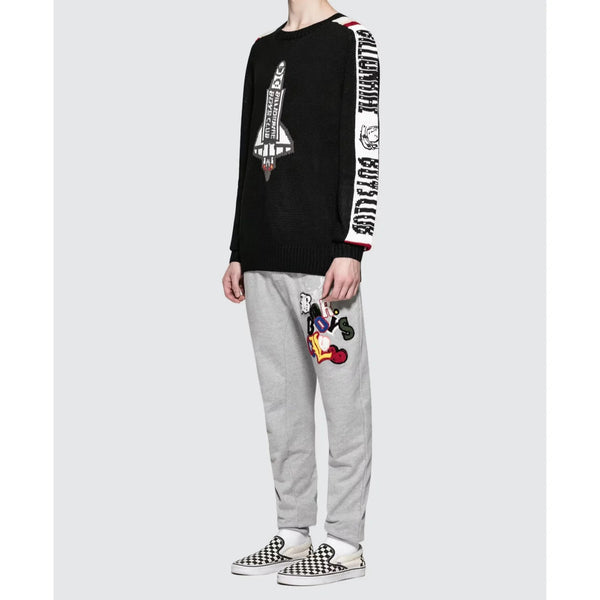 Billionaire Boys Club Space Shuttle Knit Sweater 3XL Black Wool Blend Rare BBC