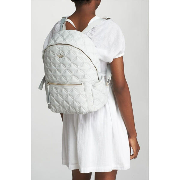 Kate Spade Chelsea Quilted Large Backpack WKR00580 Moonlight NWT MSRP $318