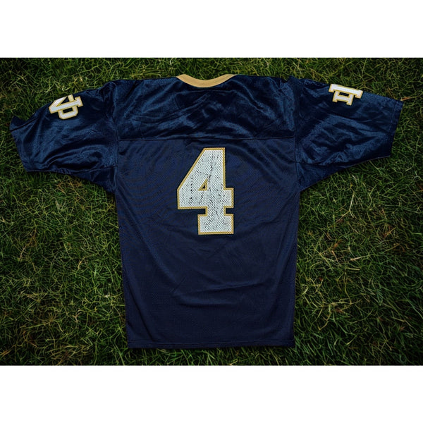 Notre Dame Fighting Irish #4 Football Jersey Champion Made in USA Mens Large 44