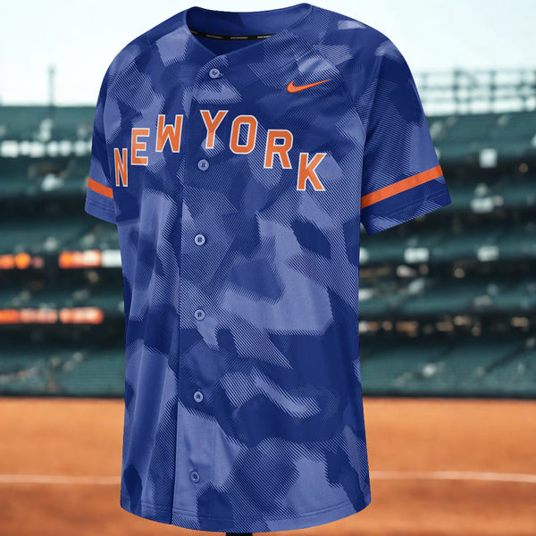 New York Mets Nike Dri-Fit Royal Camo Jersey Size 2XL NWOT RARE MLB Baseball