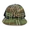 New York Yankees New Era MLB Woodland Plaid Camo Trucker 9FIFTY Snapback Hat