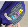 Reebok Big Logo Purple Fanny Pack Vintage 90s Hip Waist Bag Streetwear