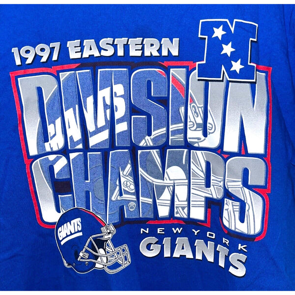 New York Giants Pro Player 1997 NFL Eastern Division Champs T-Shirt XL Vintage