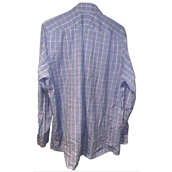 Charles Tyrwhitt Dress Shirt Non Iron Slim Fit Plaid Men's 16.5/35