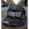 BAPE City Camo Glow In The Dark Snapback Hat Black Gray Japan NWOT Rare