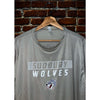 Sudbury Wolves Team Issued Shirt XL #35 OHL Hockey Performance Gray Tee