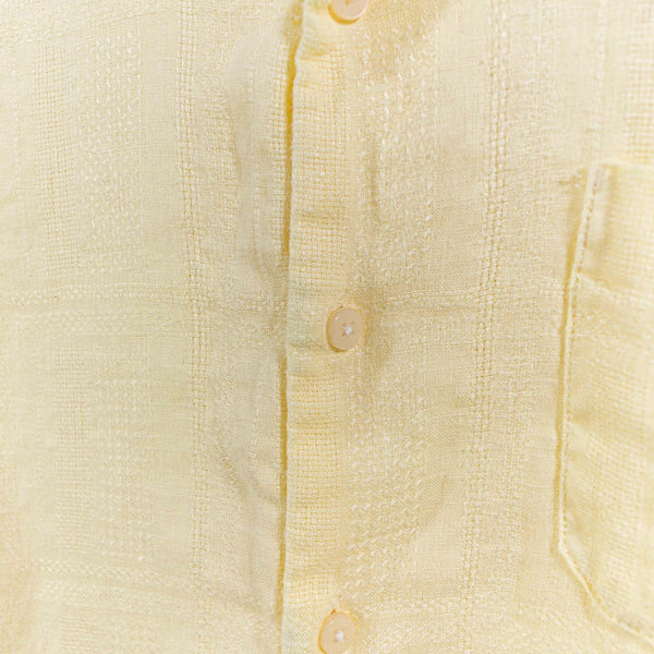 Tommy Bahama Monte Carlo 100% Linen Shirt Yellow Mens Small Button Up