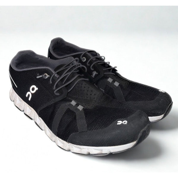 On Cloud 5 Running Shoes Men’s 11.5 Black White Swiss Engineering Sneakers EUC