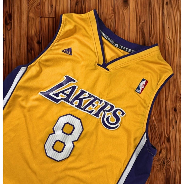 Kobe Bryant Los Angeles Lakers #8 Adidas NBA Swingman Jersey Sz M +2 Stitched