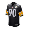 Pittsburgh Steelers TJ Watt Nike Game Jersey Mens Medium Black #90 NFL NWOT