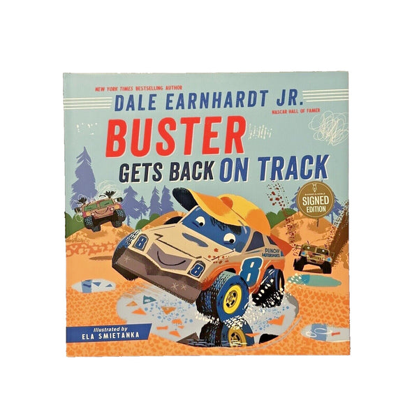 Dale Earnhardt Jr Signed Buster Gets Back On Track (2023,HC,1st/1st) BRAND NEW
