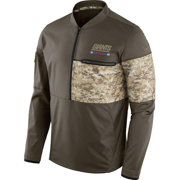 New York Giants Nike Salute to Service 1/2 Zip Pullover Men's M NWT NFL Olive