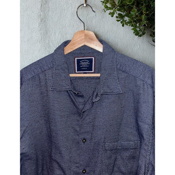 Charles Tyrwhitt Heavy Cotton Blend Button Down Shirt Men's Sz. XL