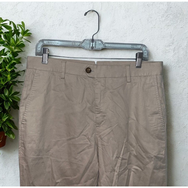 Faherty Reserve Movement Pants Mens 32x30 Khaki Stretch Chino Casual Portugal