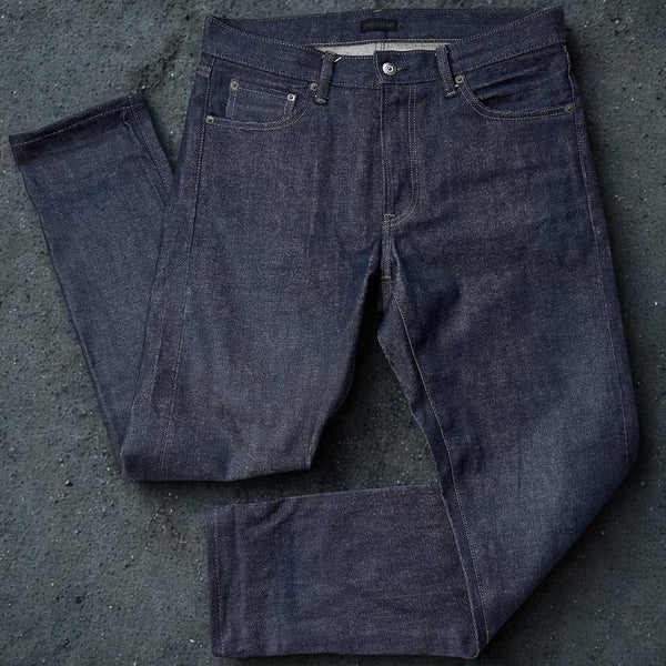 Uniqlo Selvedge Raw Denim Jeans Mens 31x32 Kaihara Japan Slim Straight Indigo