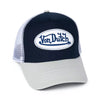 Von Dutch Classic Trucker Hat Canvas Armory Blue 462 Navy Silver NWT