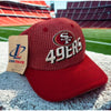 San Francisco 49ers Logo Athletic Grid Hat NFL Pro Line Strapback Deadstock VTG